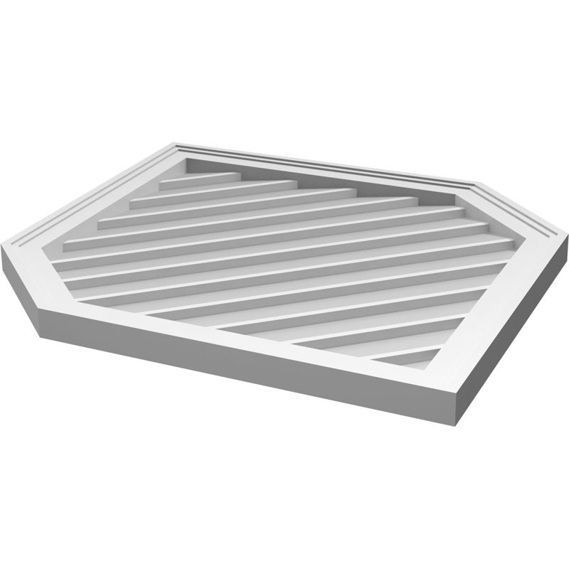 Ventilé vertical à pignon vertical 13/12 po, H 1,5 po x l 28 po x L 40 po