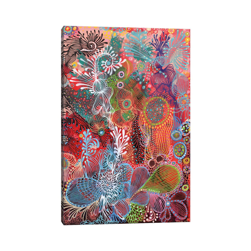 " Nature II " by Noemi Ibarz, 40" H x 26" W x 1.5" D, Wrapped Canvas