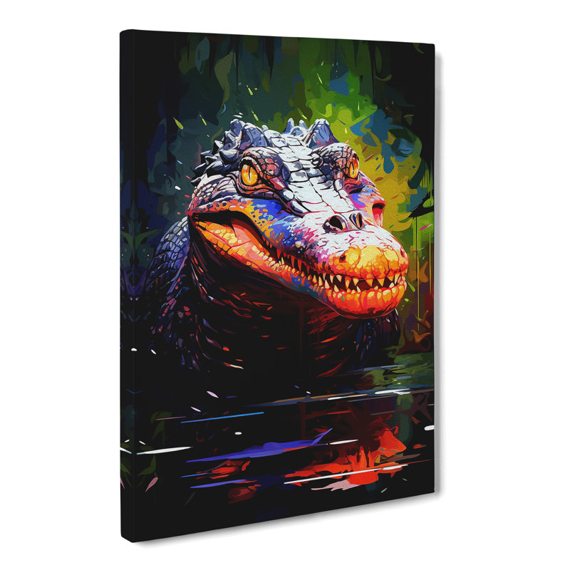 Alligator Digital - Wrapped Canvas Print, 60cm H x 40cm W x 3cm D