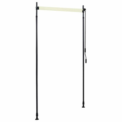 Polyester crème enroulant vidaXL avec revêtement PA, acier, aluminium