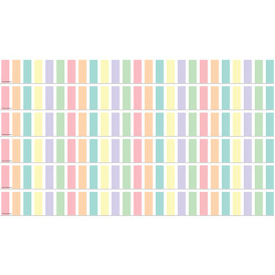 Bordure droite pastel à rayures pop