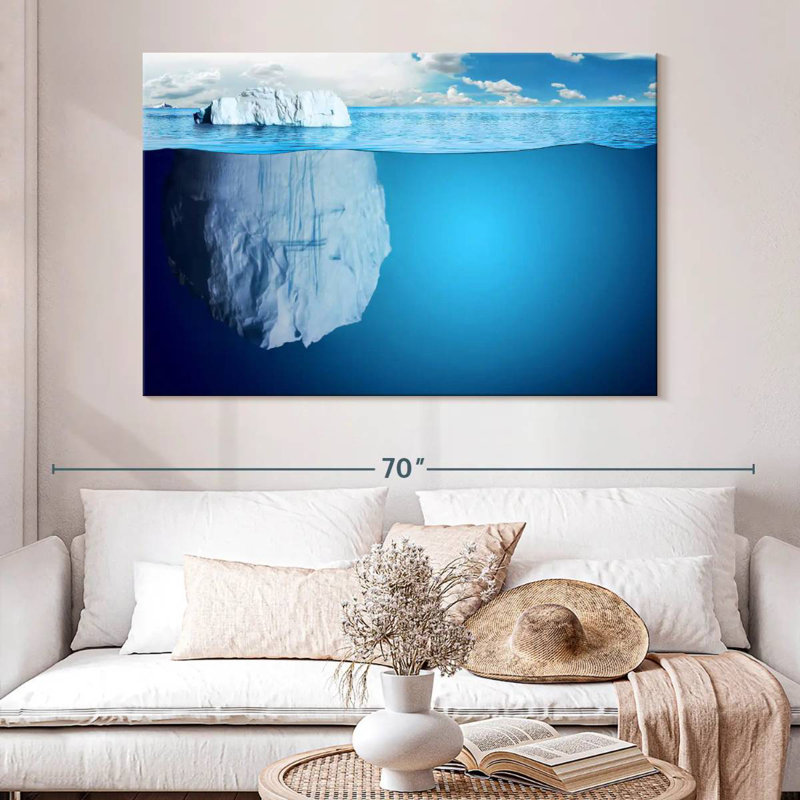 Alvord Underwater Iceberg, 34" H x 51" W