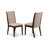 Mahogany Finish Solid Wood Top - Upholstered Dining Room Set with Butterfly Leaf-1335473024-1335473037