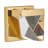 1 - Light LED Brass Iron Flush Mount With A Clear Crystal
