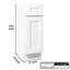 Armoire de base à porte simple en bois massif blanc Shaker pour rangement dans la salle de bain et la cuisine, l 15 po x H 34,5 po x P 24 po, tablettes réglables, construction robuste, assemblage simple, charnières étanches et à fermeture en douceur,