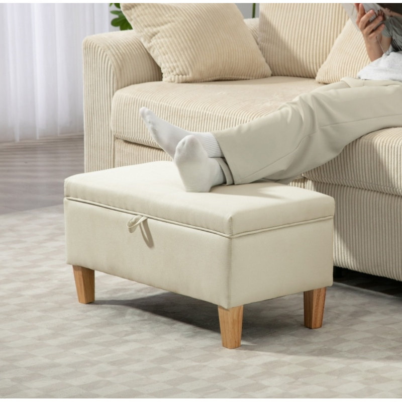 Storage Bench, Beige