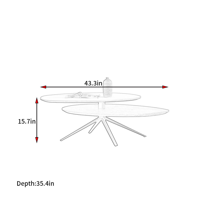 Modern Minimalist Style Coffee Table