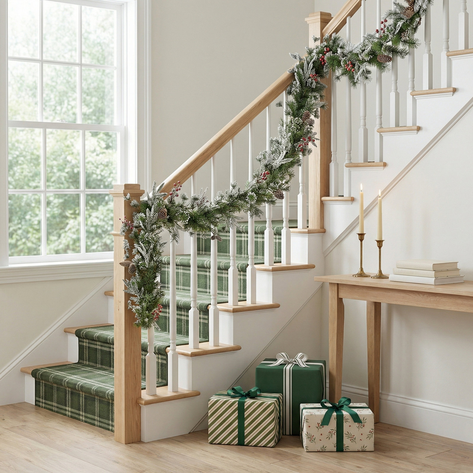110'' in. Faux Pine Garland