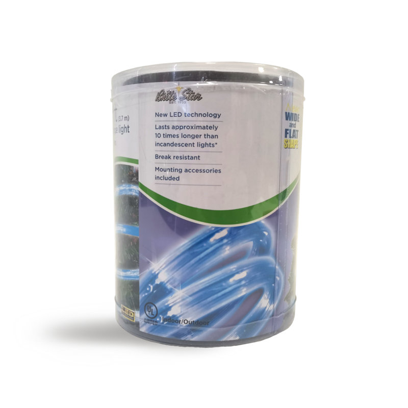 12 Ft Flat LED Rope Light, Blue