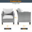 Chaise de patio avec coussins -1445883150