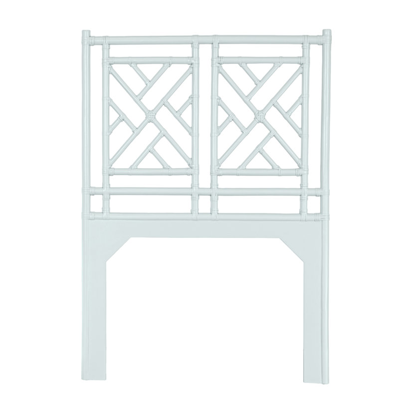 Chippendale Headboard, Twin, Light Blue