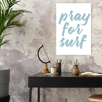 «Pray For Surf», art côtier abstrait