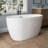51'' Acrylic Freestanding Tub Freestanding Soaking Bathtub
