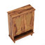 Armoire à chaussures 25,92 po en rotin naturel moderne avec range-chaussures autoportant à 5 niveaux avec portes ventilées