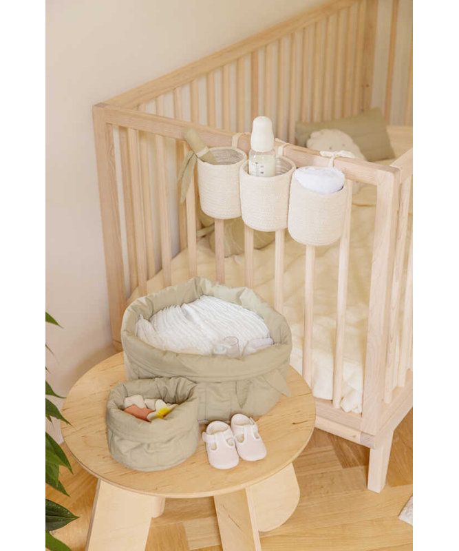 Cotton Decorative Basket Set, Vintage Nude