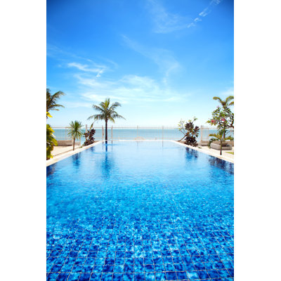 Piscine tropicale - photographie sur toile tendue