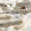 Rideaux obscurcissants à motif de médaillon rétro à motif de médaillon rétro pour chambre jaune sur fond gris-2012581143-2012581142