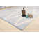 Simplicity Handwoven Cotton Aqua/Ivory Area Rug