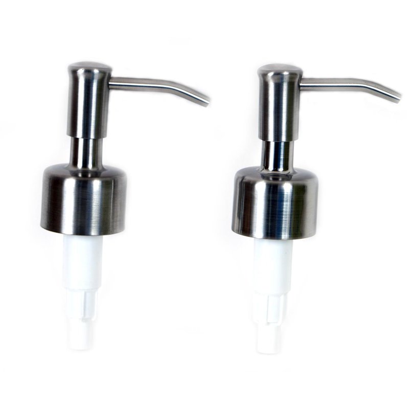 Pompe de remplacement pour savon et lotion en acier inoxydable Amtul