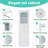 Stylish Storage Cabinet For Bathroom, Tall Storage Cabinet With Glass Doors, Freestanding Bathroom Cabinet With Drawers And Adjustable Shelves-1522966840