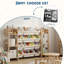 Rangement pour jouets pour enfants avec 12 bacs et 6 tablettes ouvertes-254251212