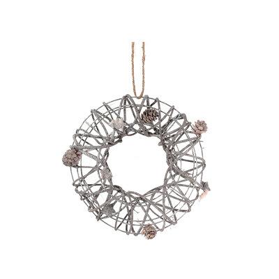 Couronne de rotin 14 po Glitter