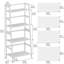 125cm H x 53.4cm W Standard Bookcase-705003328