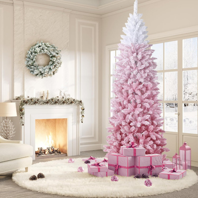 Lighted Artificial Christmas Tree, 6' H