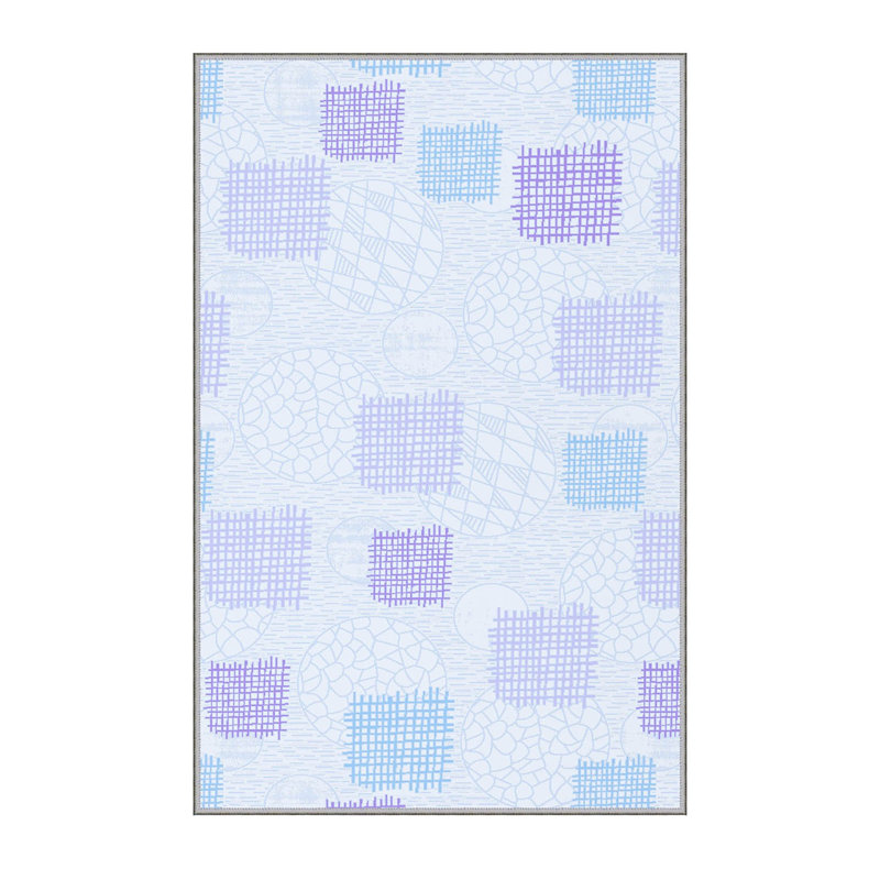 Deagen Machine Woven Polyester Area Rug in Pastel Blue, Rectangle 160 x 230cm