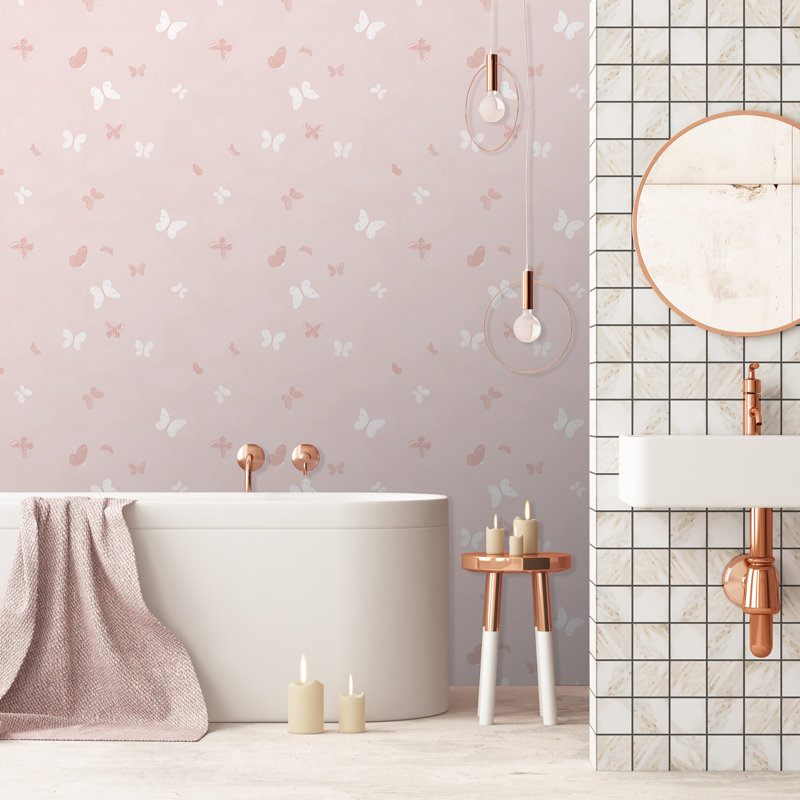 Paule Marrot Wallpaper Double Roll, Tonal Pink