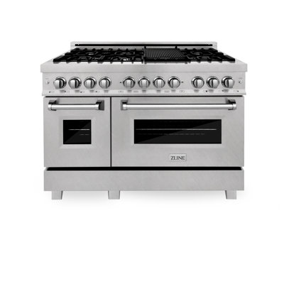 48"" 6 cu. ft. Freestanding Dual Fuel with Griddle -  ZLINE, RAS-SN-GR-48