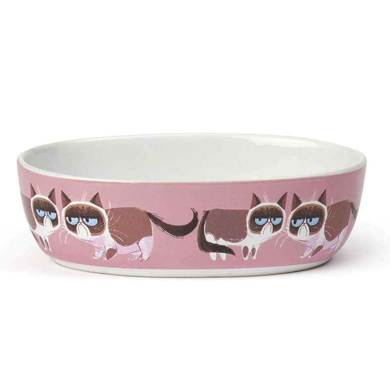 Bol ovale pour chat grumpy