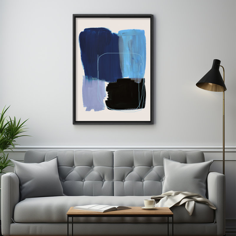 Abstract Brushed With Opulence, 30" H x 24" W