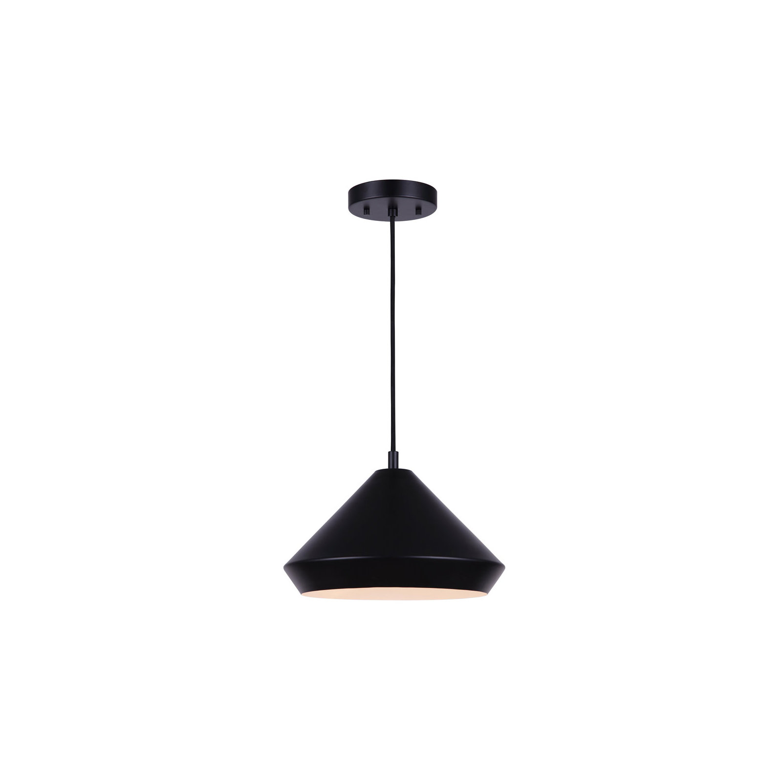Zandy Single Light Metal Dimmable Pendant, 57.5" H x 14.57" W x 14.57" D