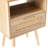 16.07" Nightstand With Power Outlet, Solid Wood Legs, Easy Maintenance - Natural End Table Drawer & Outlet. Modern Legs. Brilliance For Living Room, Bedroom. To Clean. And Steady. Supports 120lbs-661427454