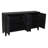 Grandos 4-door Sideboard In Transitional  Graphite Black On Reclaimed Solid Wood
