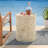 Mudoch Round Faux Concrete Outdoor Side Table