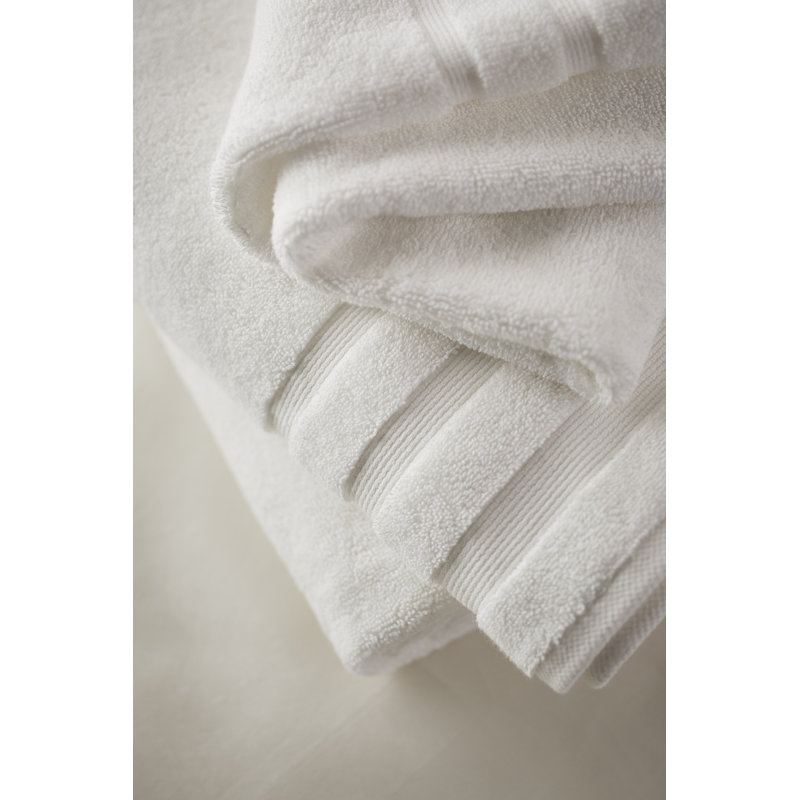 Bath Linens Bath Sheet with Terry Weave, White
