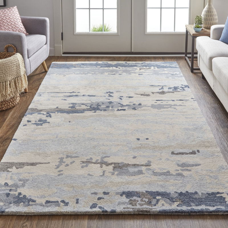 Tapis rectangulaire en laine Trasdamad, Rectangle de 5 pi x 8 pi