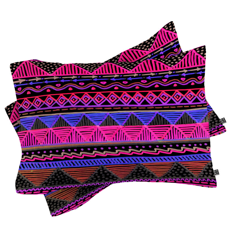 Taie d'oreiller néon Lisa Argyropoulos Ocean T, Standard