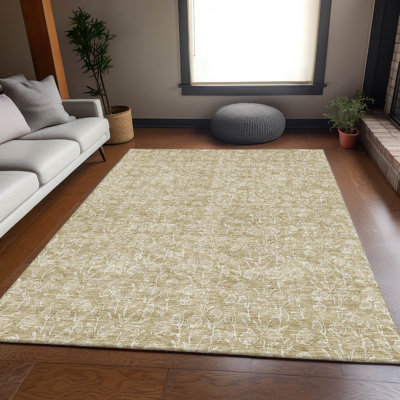 Premium Machine Washable Prisco Beige Rug