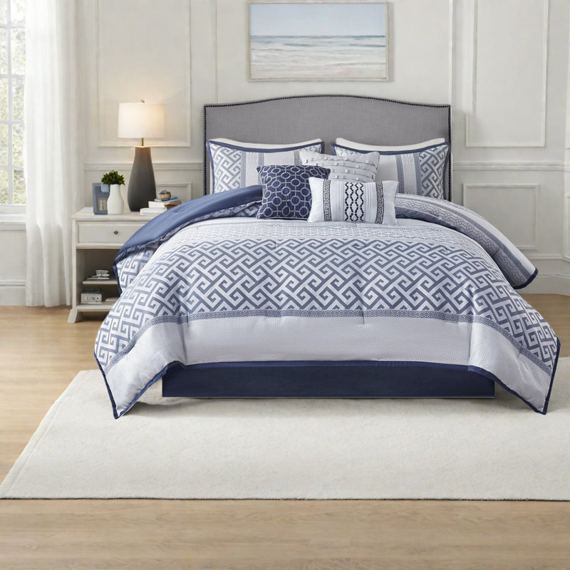 Ensembles de literie en jacquard luxueux, édredon en polyester, style traditionnel élégant