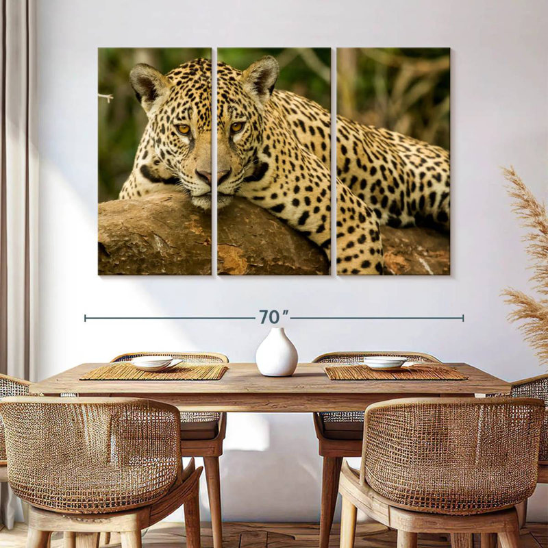 Brampt Intense Jaguar Gaze, 42" H x 65" W