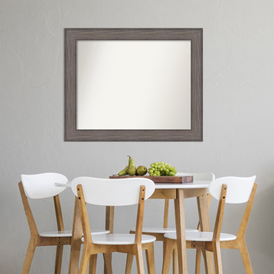 Miroir d'appoint mural encadré en bois Christina-Marie