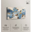 «Gold River II», art mural bleu et doré par Art Remedy, prêt à accrocher, 45 x 30-838005133-838005137
