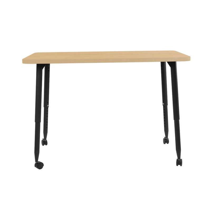 Table d'activité Adapte 24 x 36, 24 po x 48 po, Grain d'érable / noir
