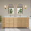 Pendry 84" Freestanding Double Bathroom Vanity with Quartz Top-53564448