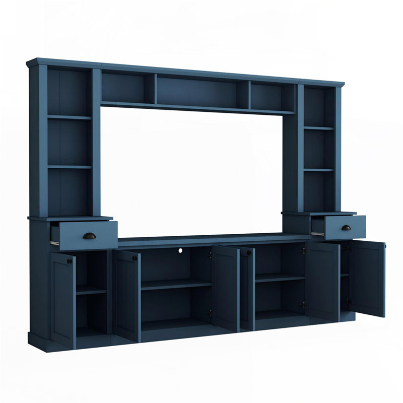 Meuble audio-vidéo minimaliste avec pont réglable pour téléviseur de 75 po ou moins
