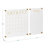 Thomas Martha Stewart Acrylic Wall Calendar and Notes Board with Marker and Mounting Hardware-90979589