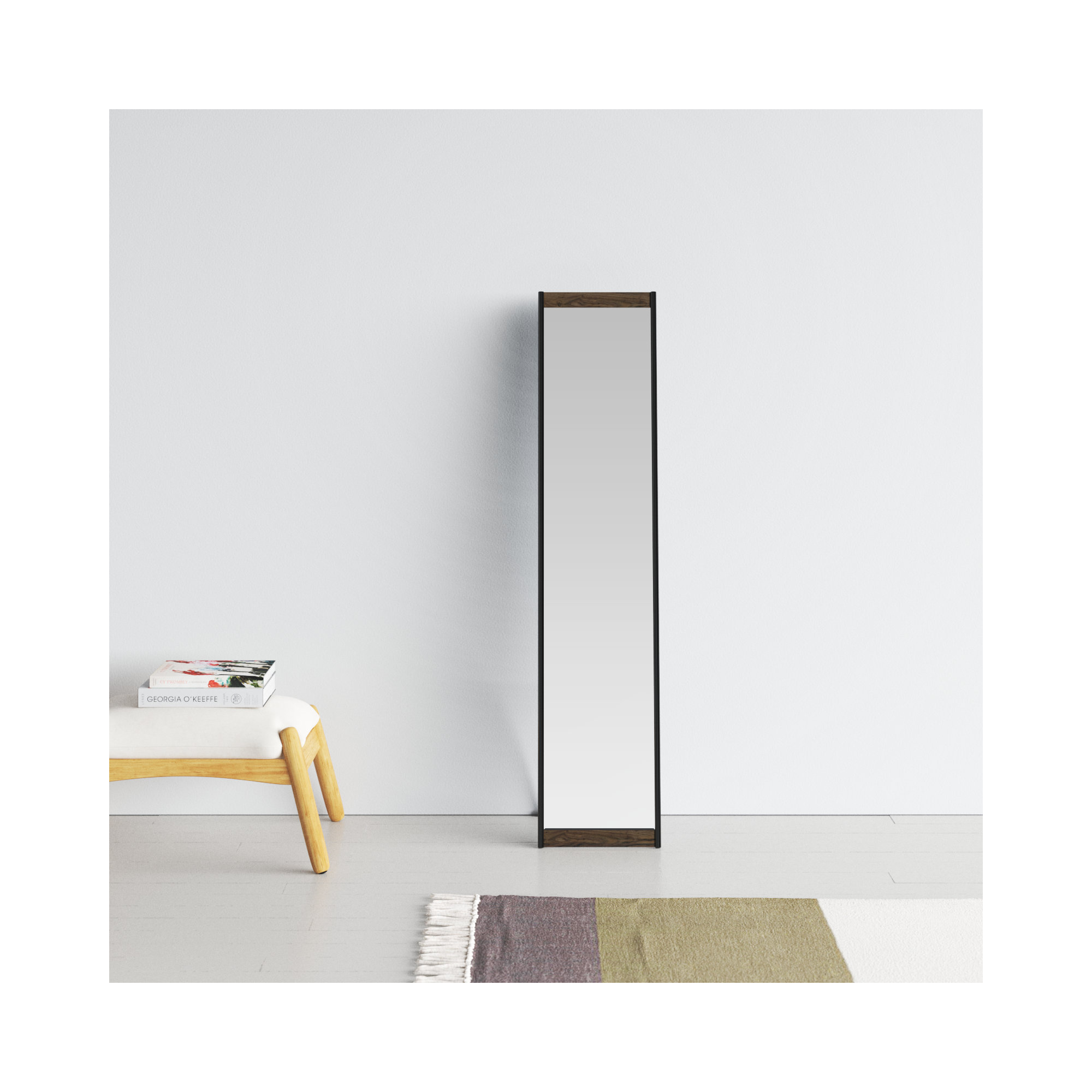 Morrell Flat Floor Mirror, Walnut